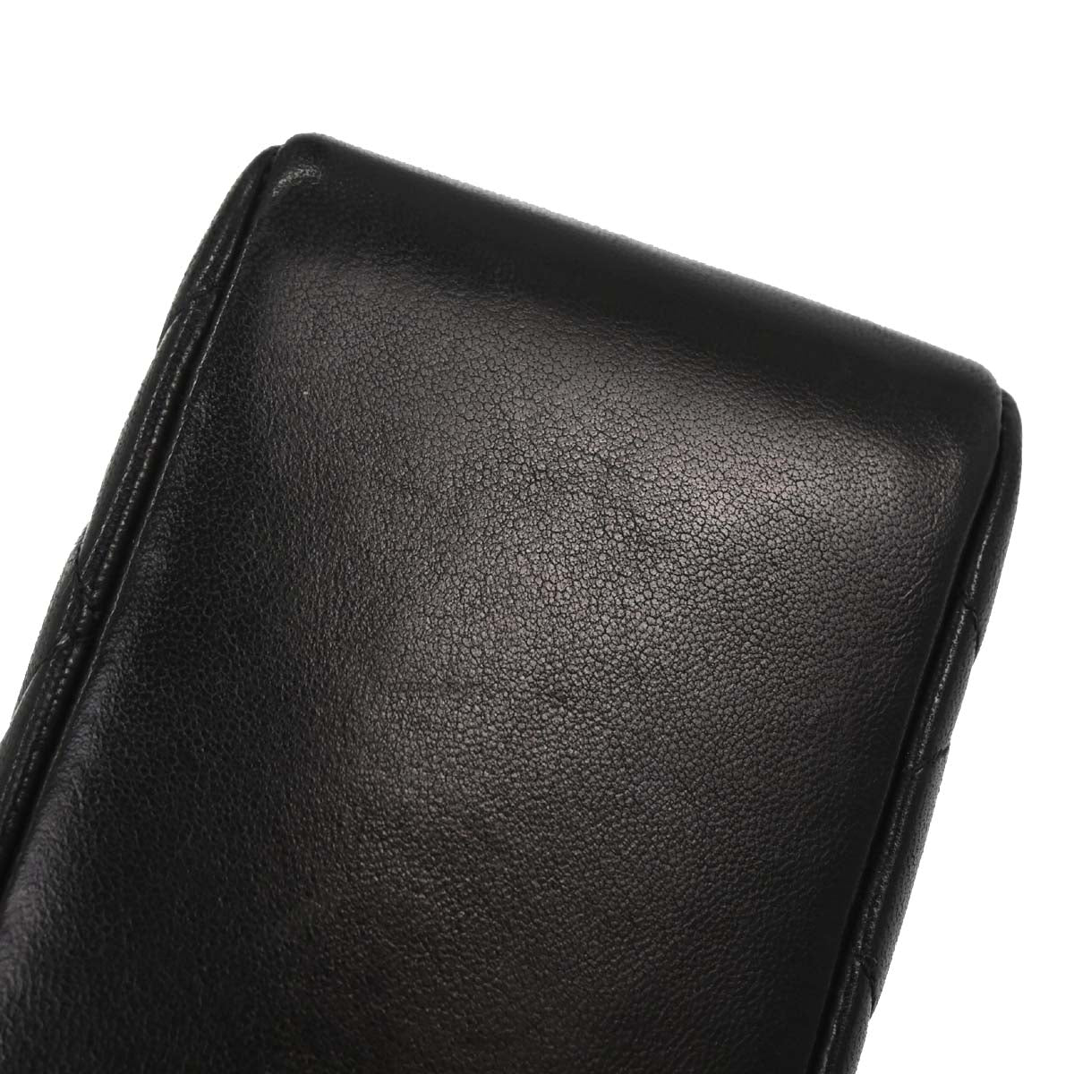 Chanel Black Lambskin Top Handle Handbag