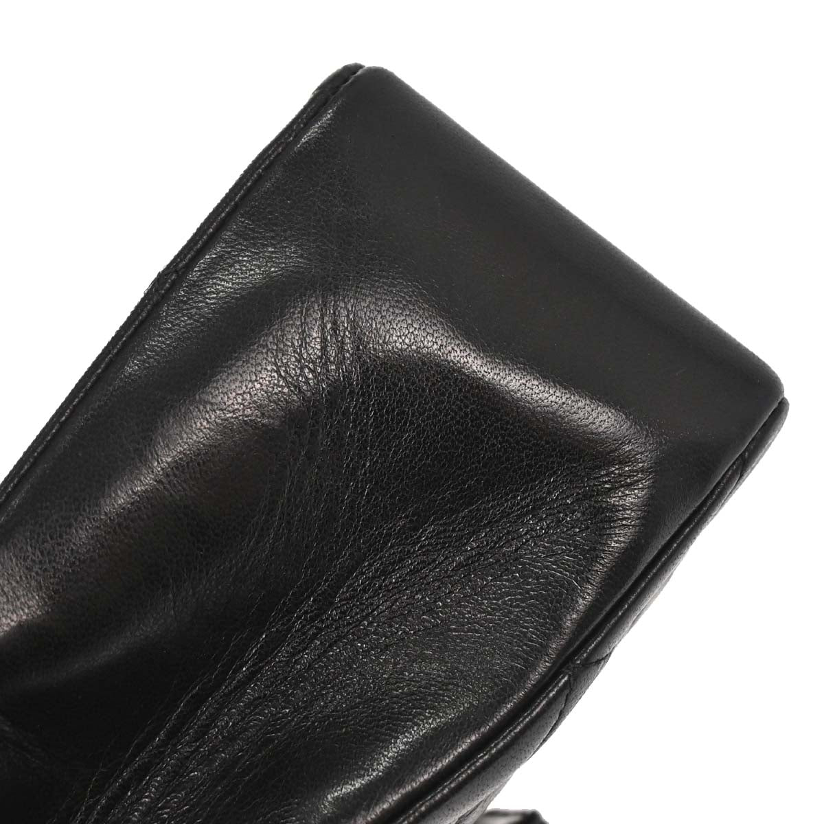 Chanel Black Lambskin Top Handle Handbag