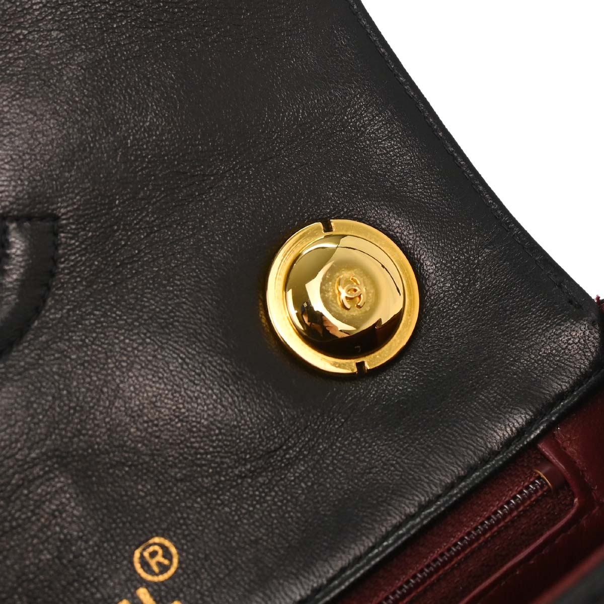Chanel Black Lambskin Top Handle Handbag