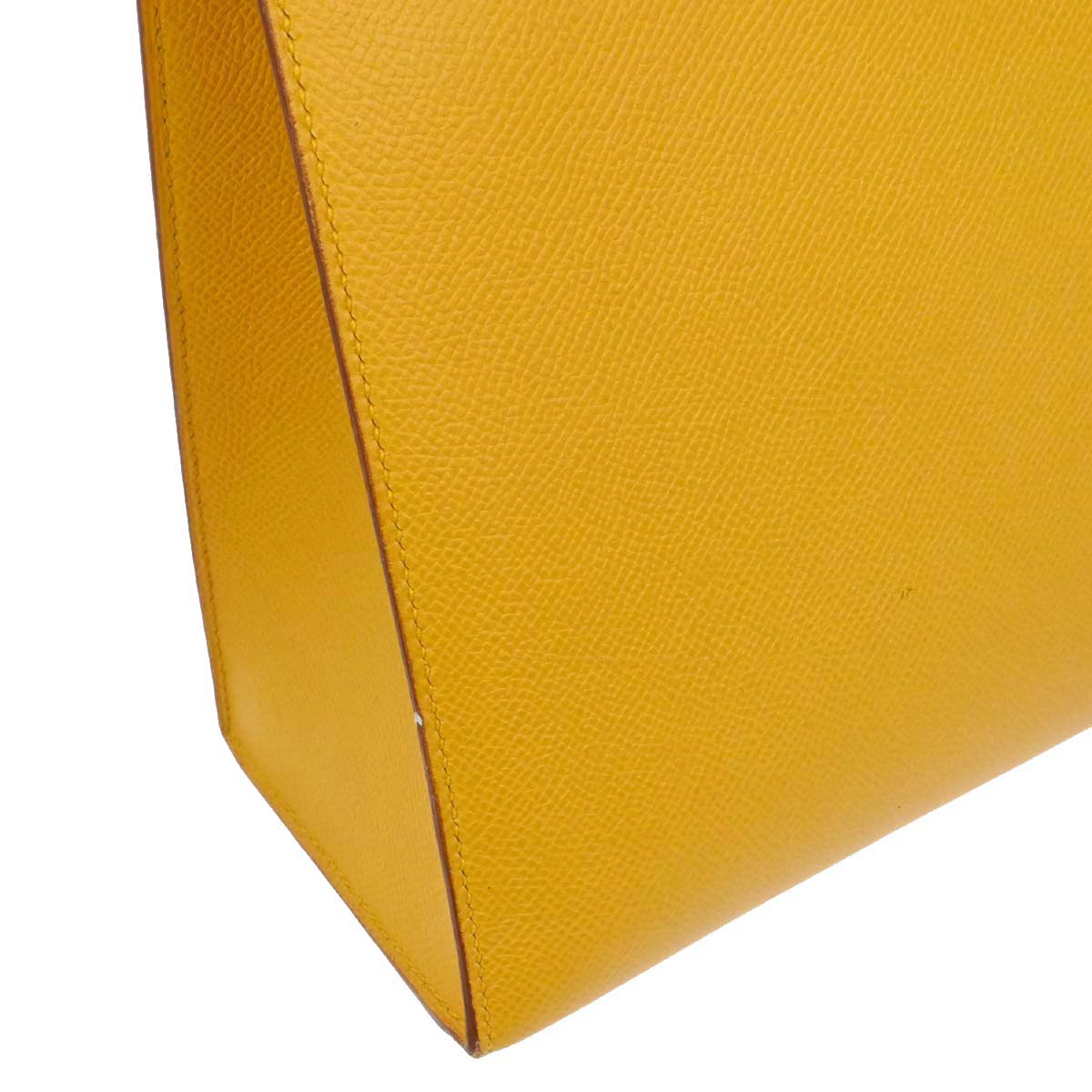 Hermes Jaune Courchevel Kelly 32 Sellier 2way Shoulder Handbag