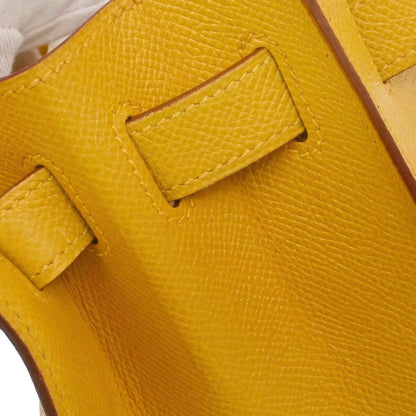 Hermes Jaune Courchevel Kelly 32 Sellier 2way Shoulder Handbag
