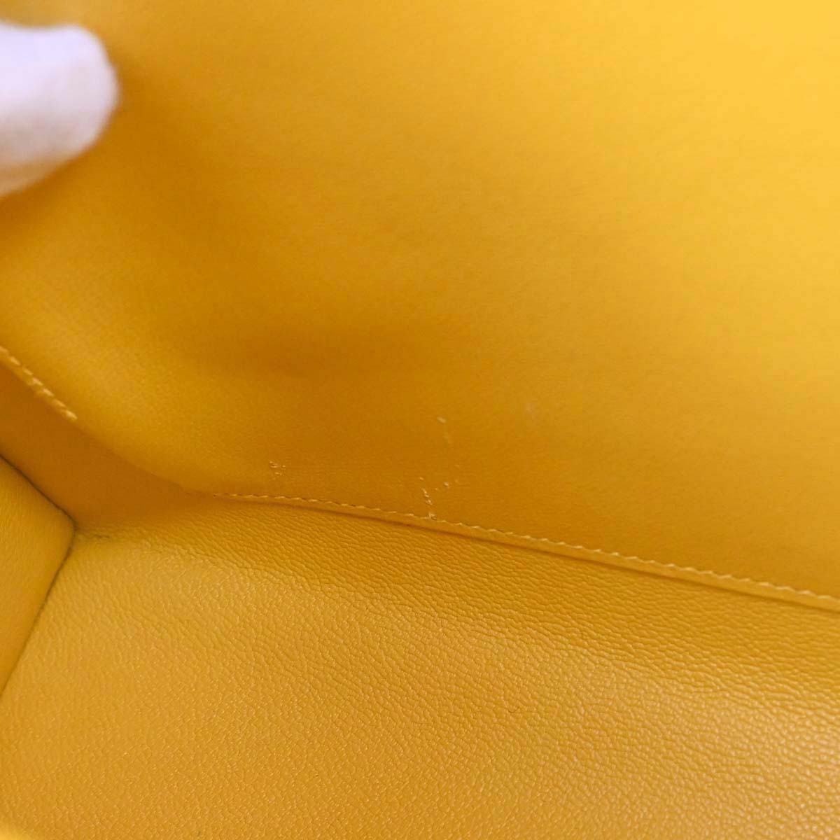Hermes Jaune Courchevel Kelly 32 Sellier 2way Shoulder Handbag
