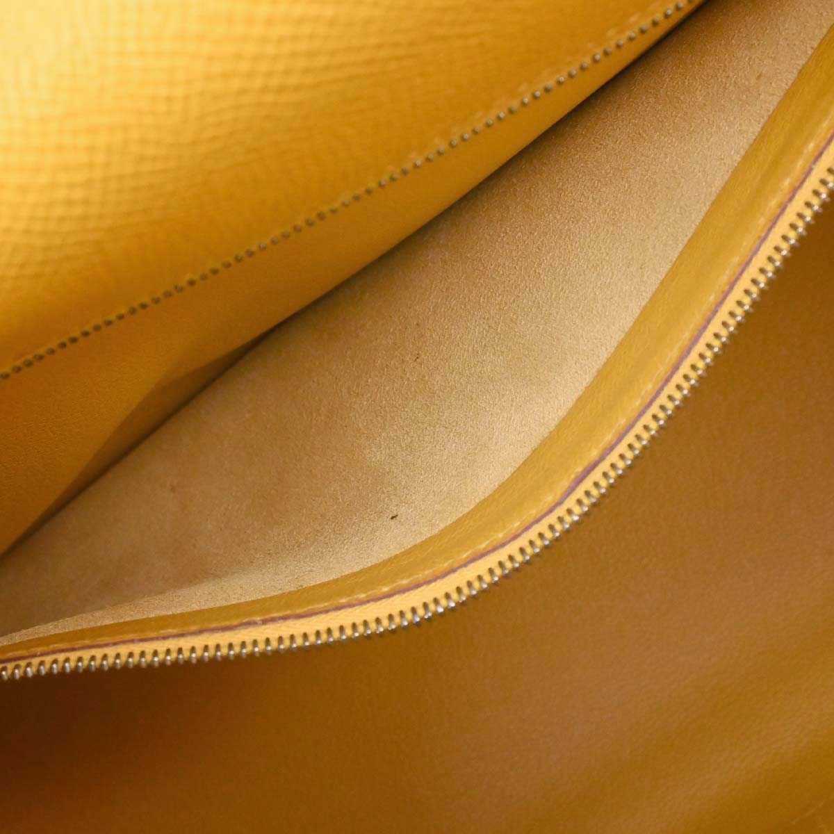 Hermes Jaune Courchevel Kelly 32 Sellier 2way Shoulder Handbag