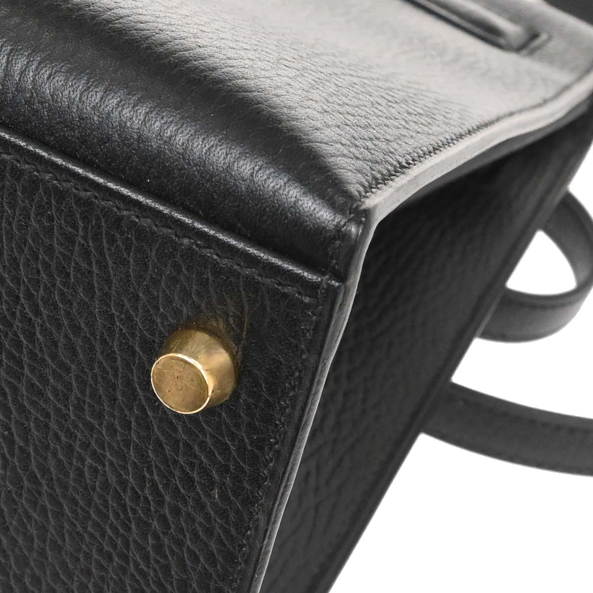 Hermes Black Ardennes Kelly 32 Sellier 2way Shoulder Handbag