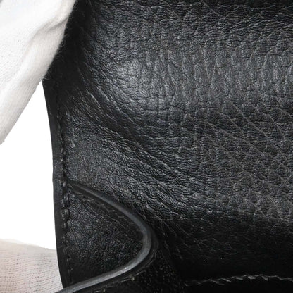 Hermes Black Ardennes Kelly 32 Sellier 2way Shoulder Handbag