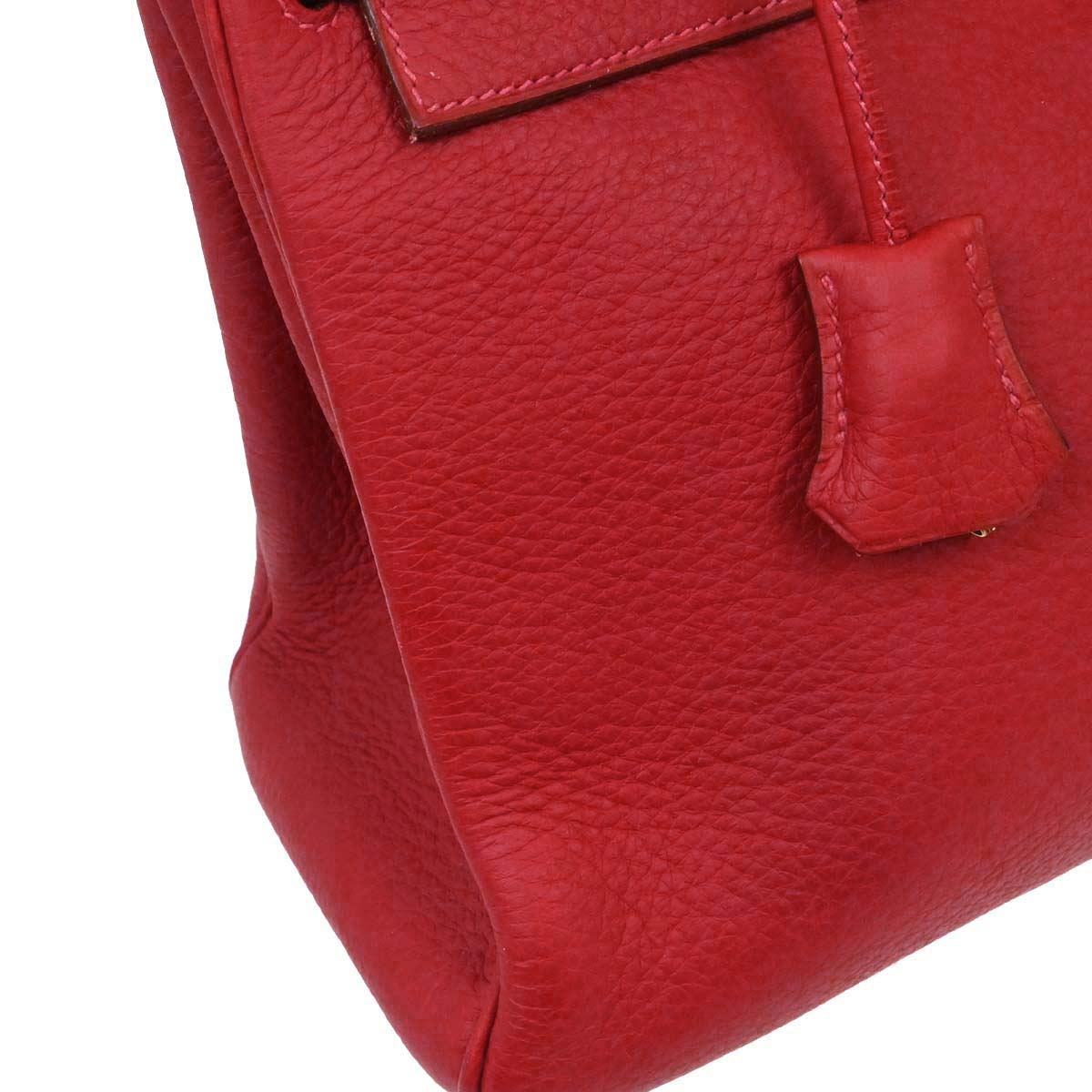 Hermes Rouge Vif Togo Kelly 32 Retourne 2way Shoulder Handbag