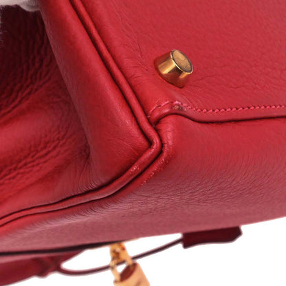 Hermes Rouge Vif Togo Kelly 32 Retourne 2way Shoulder Handbag