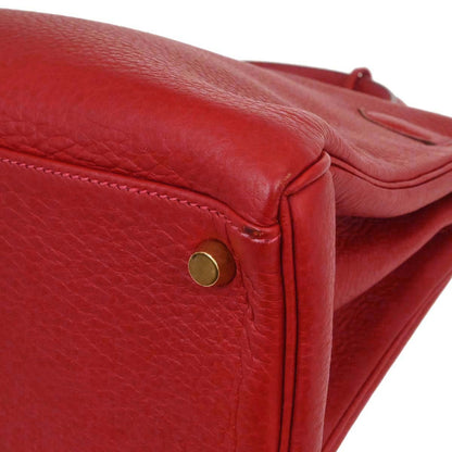 Hermes Rouge Vif Togo Kelly 32 Retourne 2way Shoulder Handbag