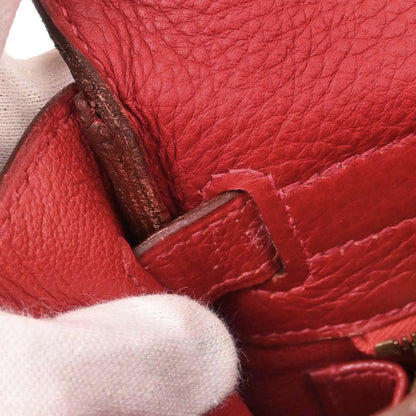 Hermes Rouge Vif Togo Kelly 32 Retourne 2way Shoulder Handbag
