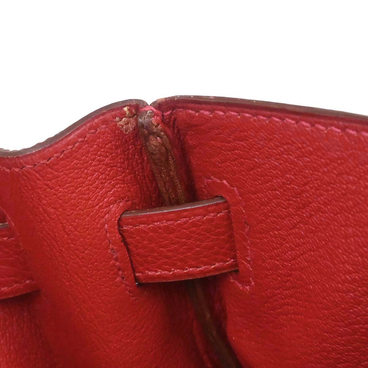 Hermes Rouge Vif Togo Kelly 32 Retourne 2way Shoulder Handbag