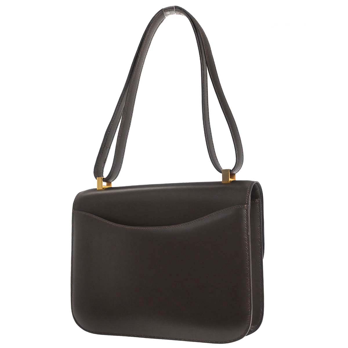 Hermes Ebene Box Calf Constance 23 Shoulder Bag