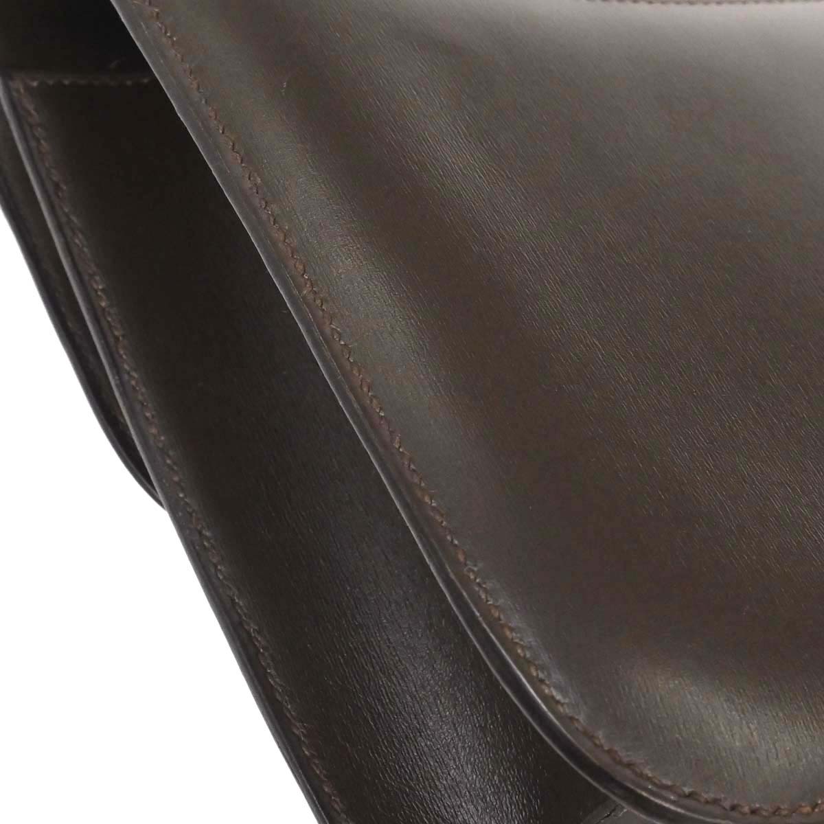 Hermes Ebene Box Calf Constance 23 Shoulder Bag