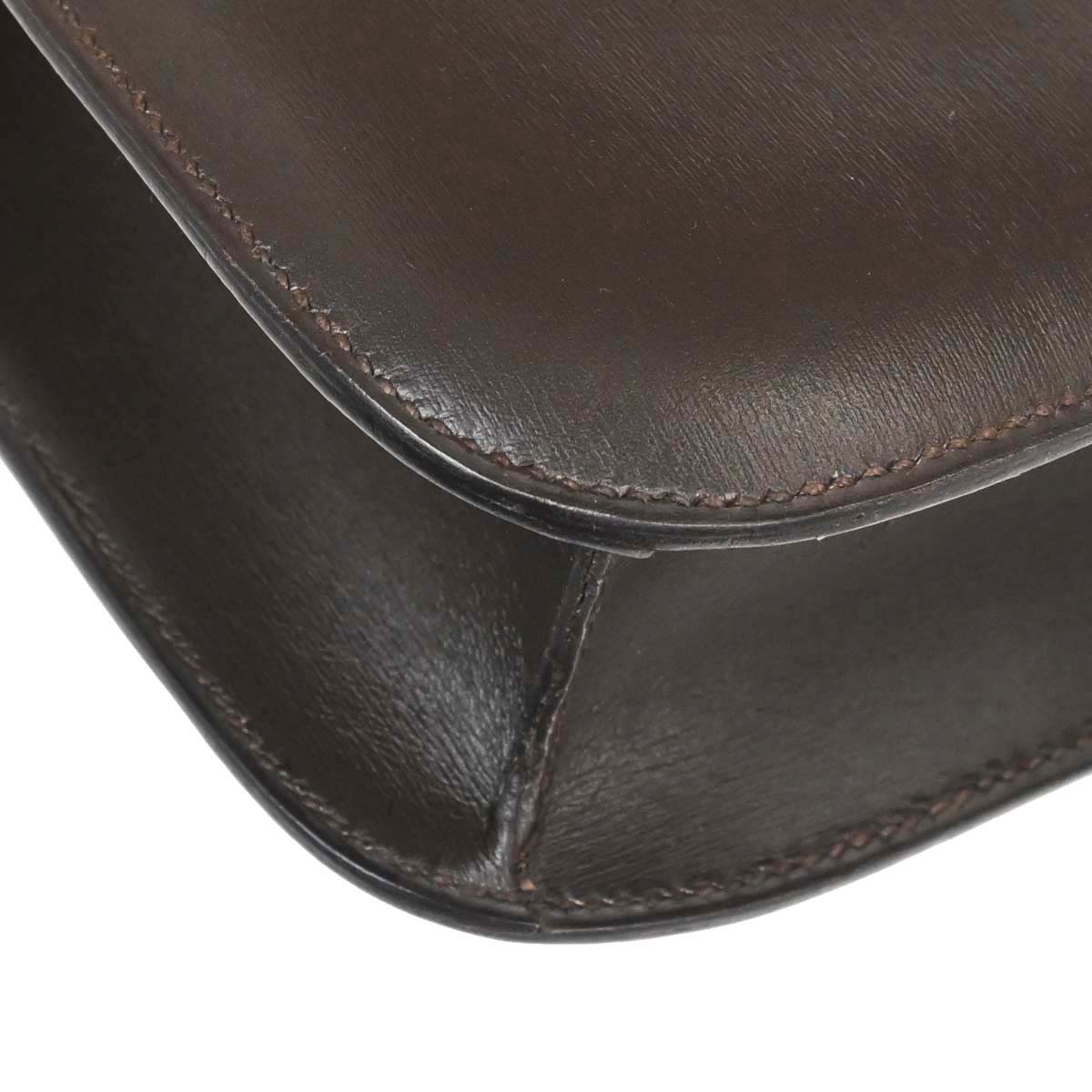 Hermes Ebene Box Calf Constance 23 Shoulder Bag