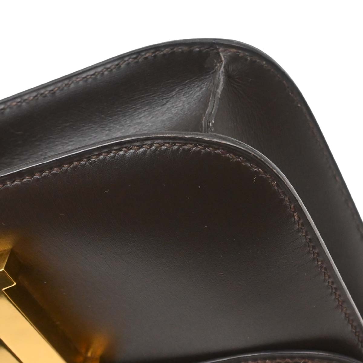 Hermes Ebene Box Calf Constance 23 Shoulder Bag