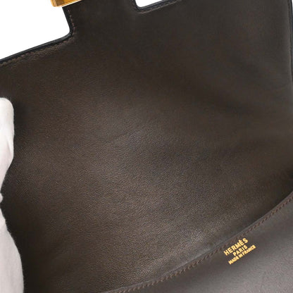 Hermes Ebene Box Calf Constance 23 Shoulder Bag