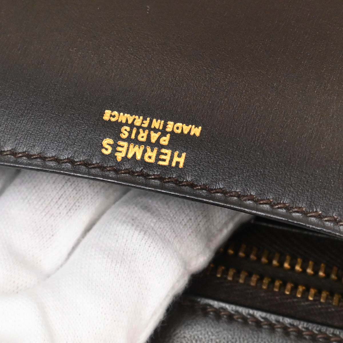 Hermes Ebene Box Calf Constance 23 Shoulder Bag