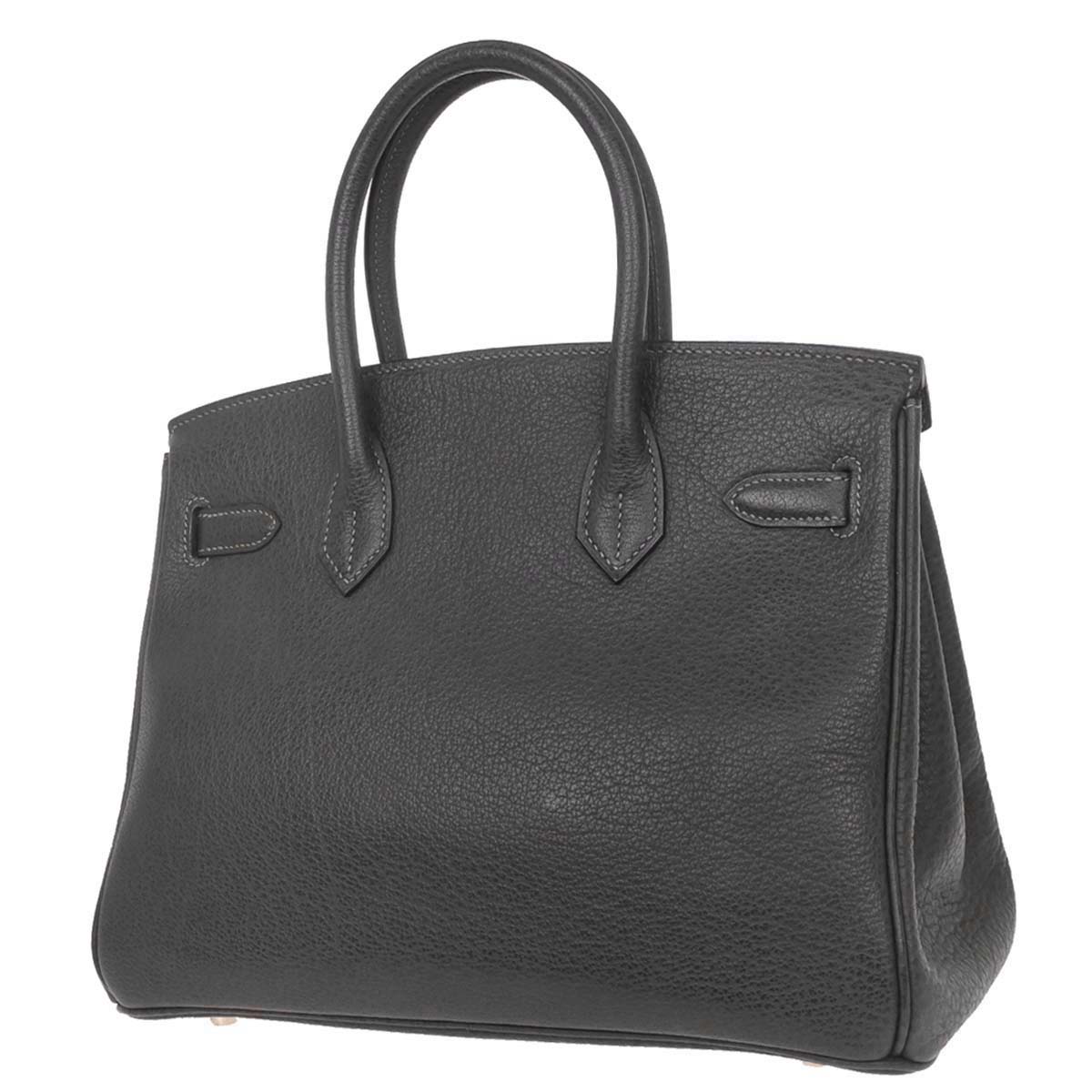 Hermes Graphite Togo Birkin 30 Handbag
