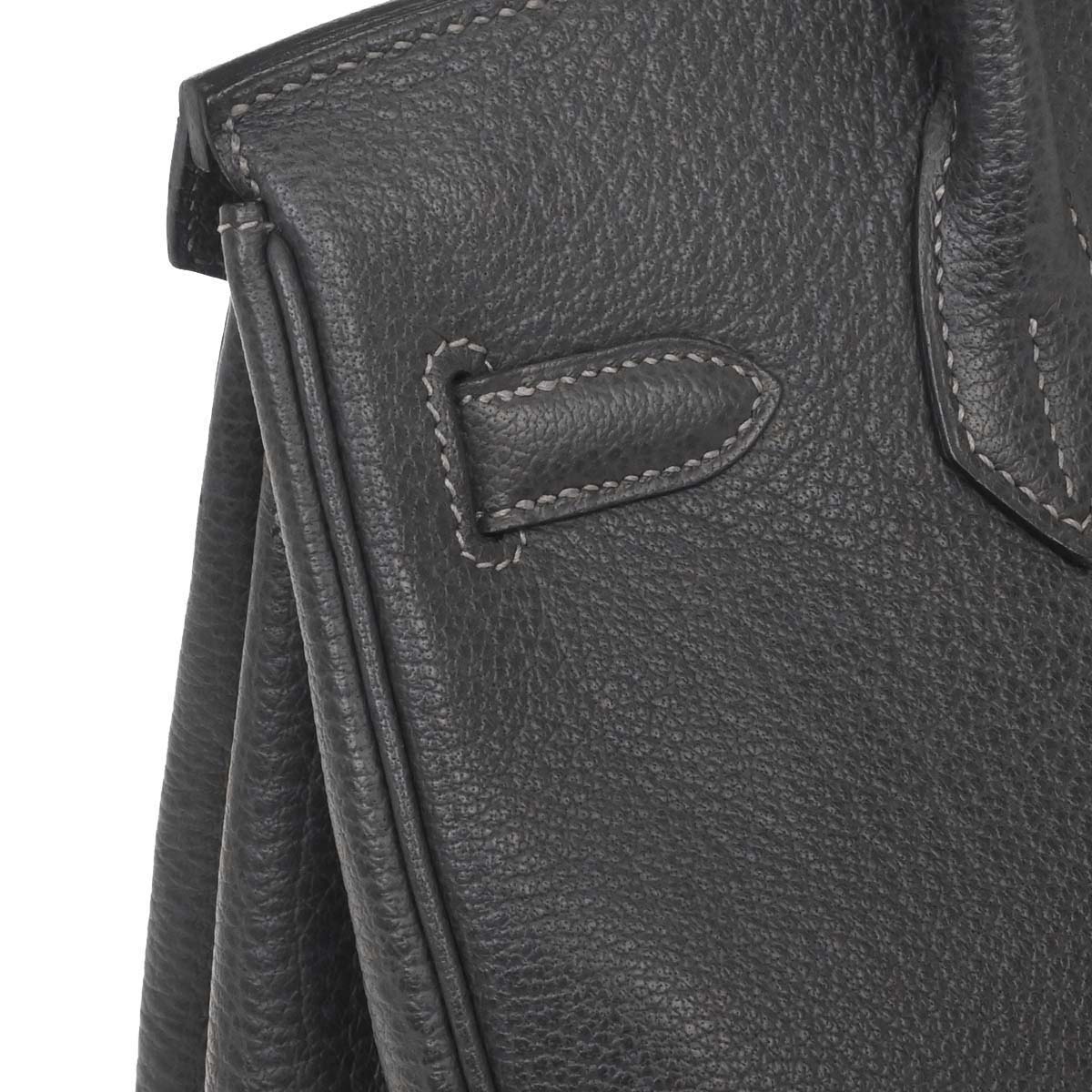 Hermes Graphite Togo Birkin 30 Handbag