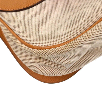 Hermes Natural Toile H Vache Liegee Sac Colorado MM Shoulder Bag