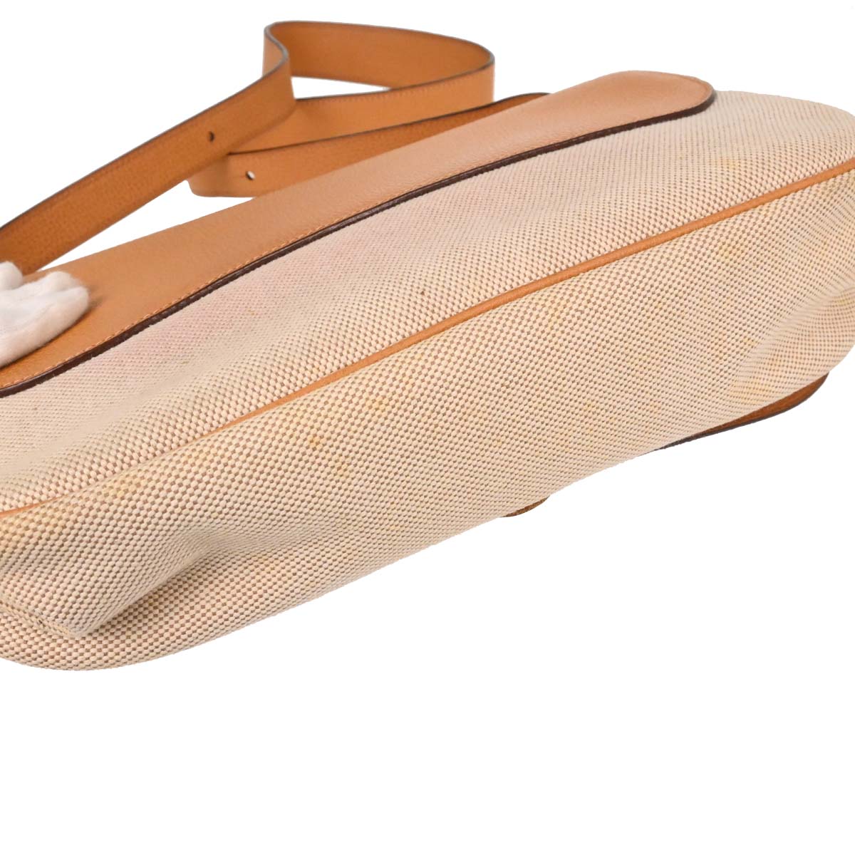 Hermes Natural Toile H Vache Liegee Sac Colorado MM Shoulder Bag