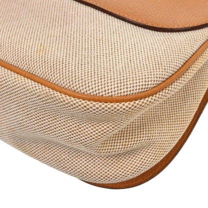 Hermes Natural Toile H Vache Liegee Sac Colorado MM Shoulder Bag