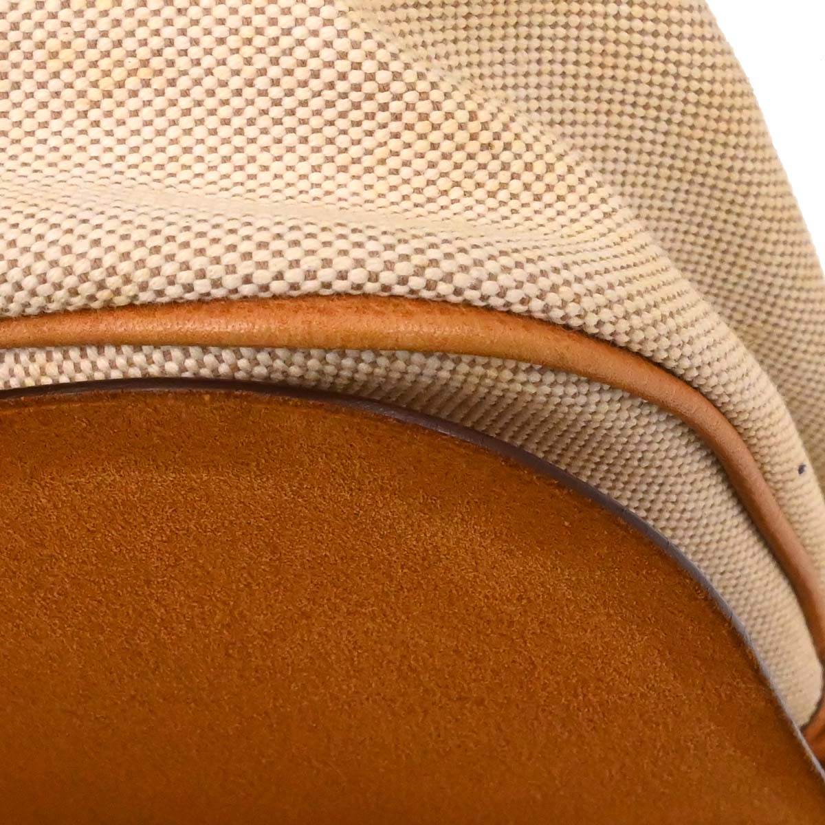 Hermes Natural Toile H Vache Liegee Sac Colorado MM Shoulder Bag