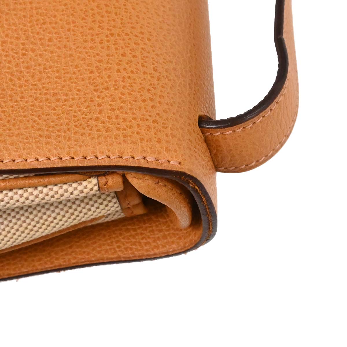 Hermes Natural Toile H Vache Liegee Sac Colorado MM Shoulder Bag