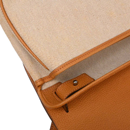 Hermes Natural Toile H Vache Liegee Sac Colorado MM Shoulder Bag