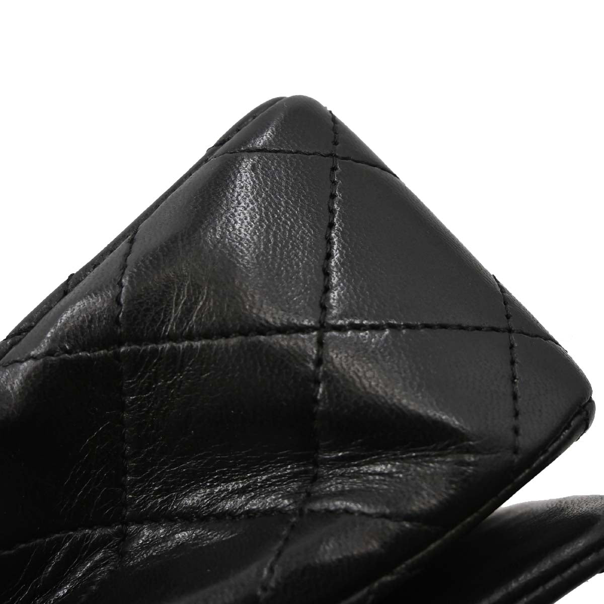 Chanel Black Lambskin Turnlock Mini Full Flap Shoulder Bag