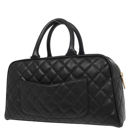 Chanel Black Caviar Skin Bowling Bag 37