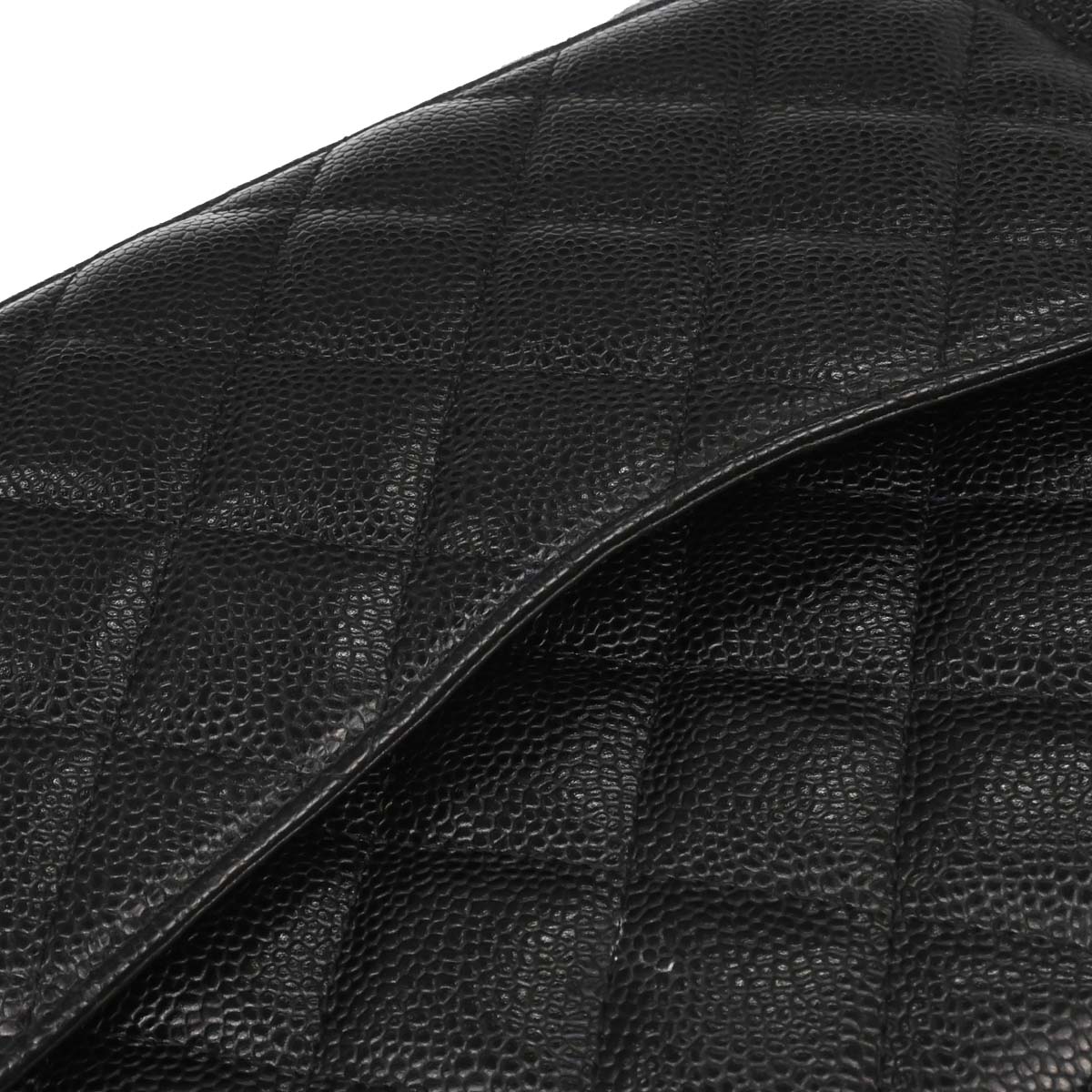 Chanel Black Caviar Skin Bowling Bag 37