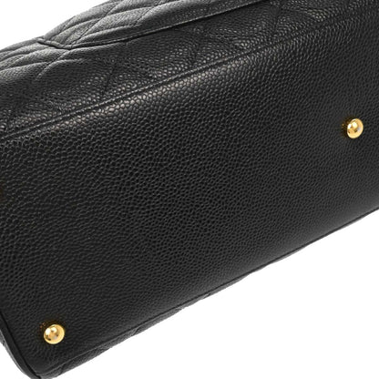 Chanel Black Caviar Skin Bowling Bag 37