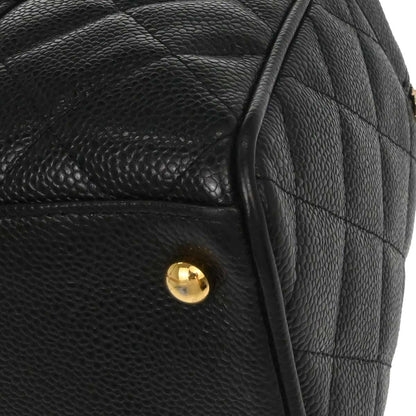 Chanel Black Caviar Skin Bowling Bag 37