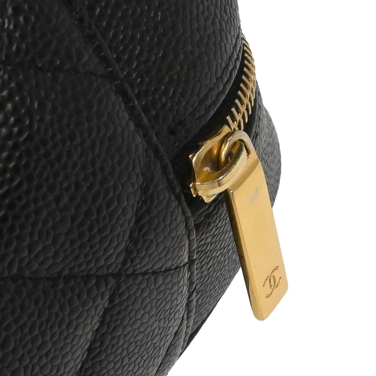Chanel Black Caviar Skin Bowling Bag 37