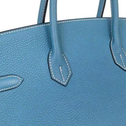 Hermes Blue Jean Togo Birkin 35 Handbag