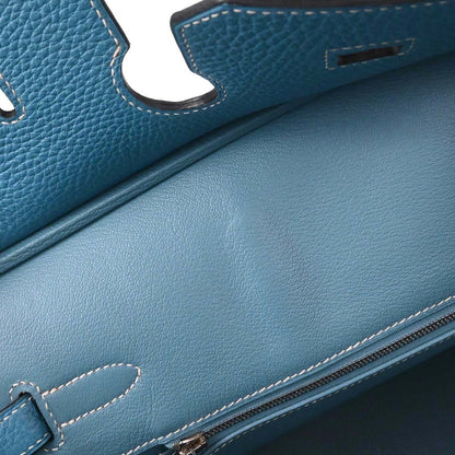 Hermes Blue Jean Togo Birkin 35 Handbag