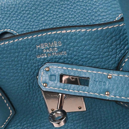 Hermes Blue Jean Togo Birkin 35 Handbag