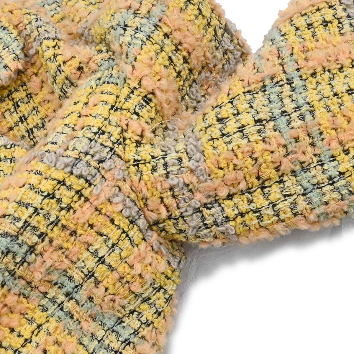 Chanel Single Breasted Jacket Tweed Yellow