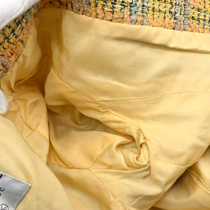 Chanel Single Breasted Jacket Tweed Yellow