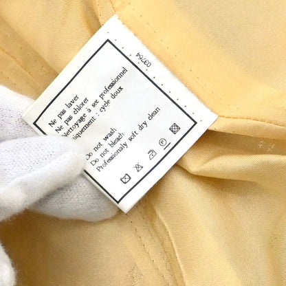 Chanel Single Breasted Jacket Tweed Yellow
