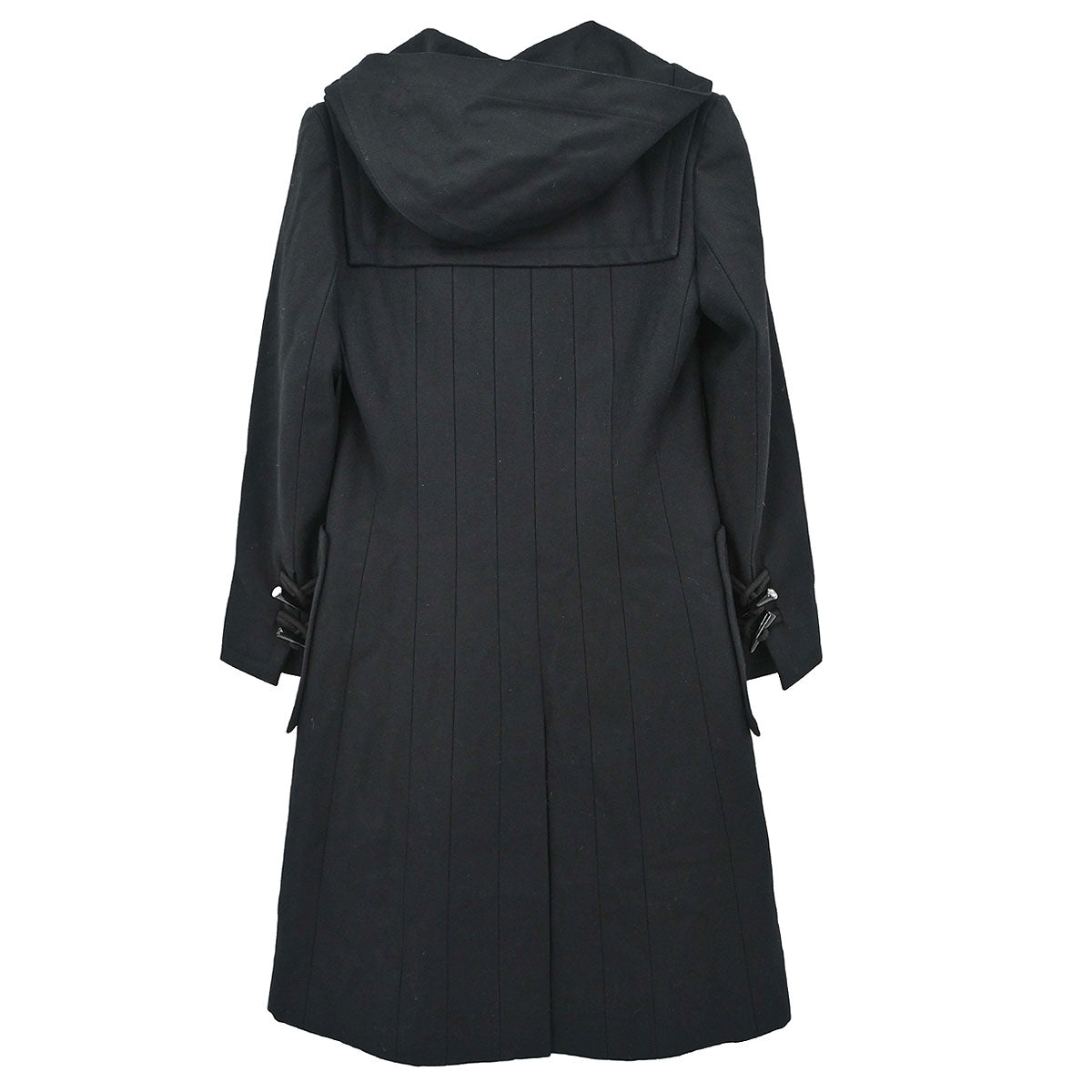 Chanel 2006 Hooded Duffel Coat Black #34