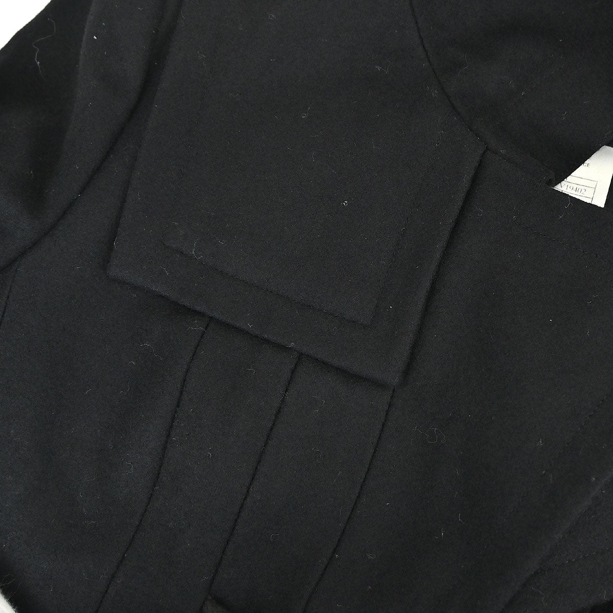 Chanel 2006 Hooded Duffel Coat Black #34