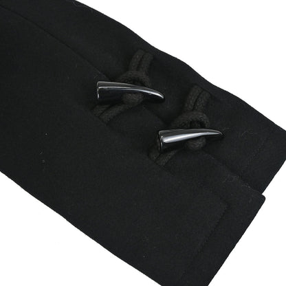 Chanel 2006 Hooded Duffel Coat Black #34