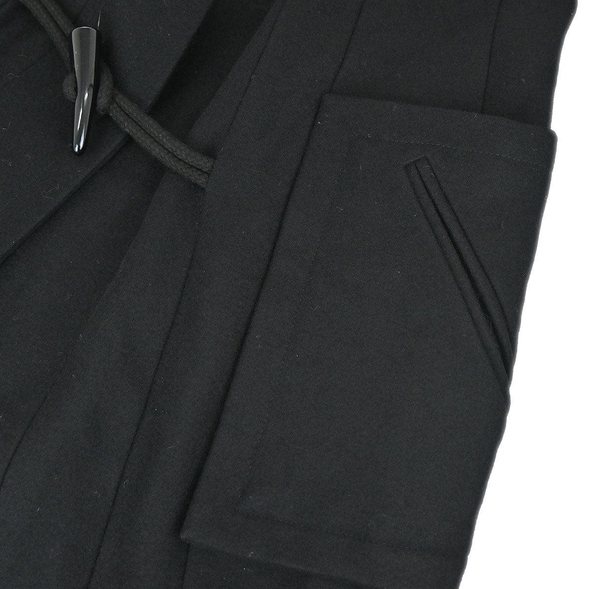 Chanel 2006 Hooded Duffel Coat Black #34