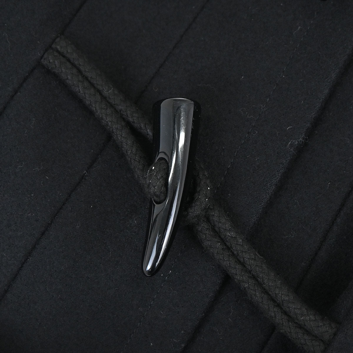 Chanel 2006 Hooded Duffel Coat Black #34