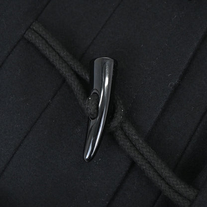 Chanel 2006 Hooded Duffel Coat Black #34