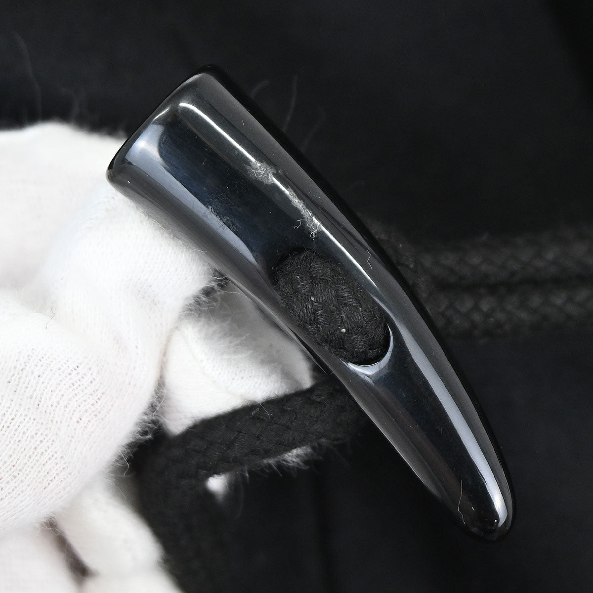 Chanel 2006 Hooded Duffel Coat Black #34