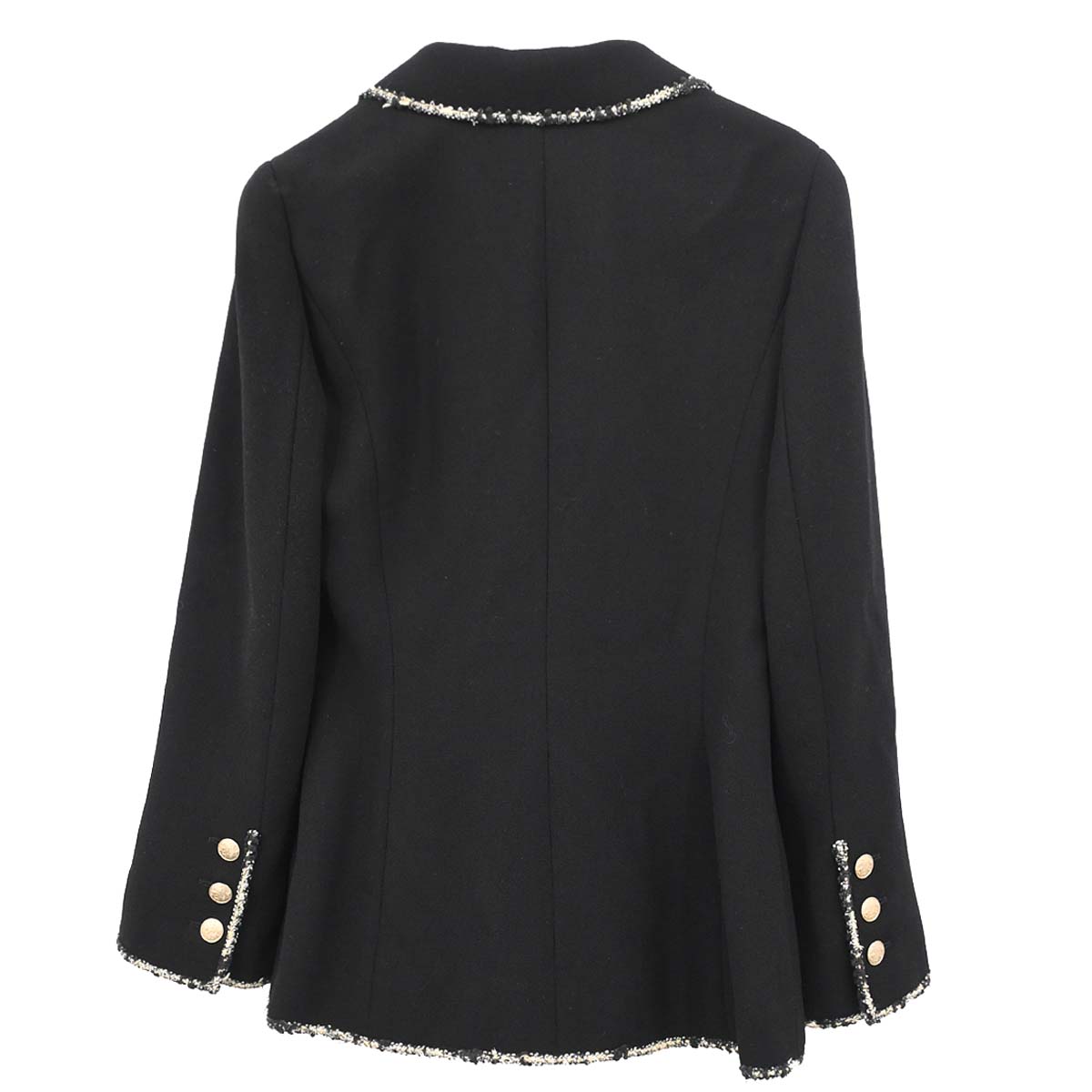 Chanel 2005 Black Emblem Single Breasted Jacket #36