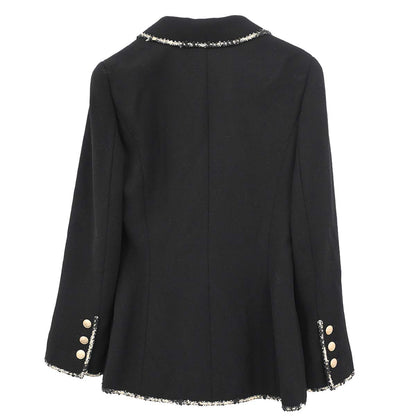 Chanel 2005 Black Emblem Single Breasted Jacket #36