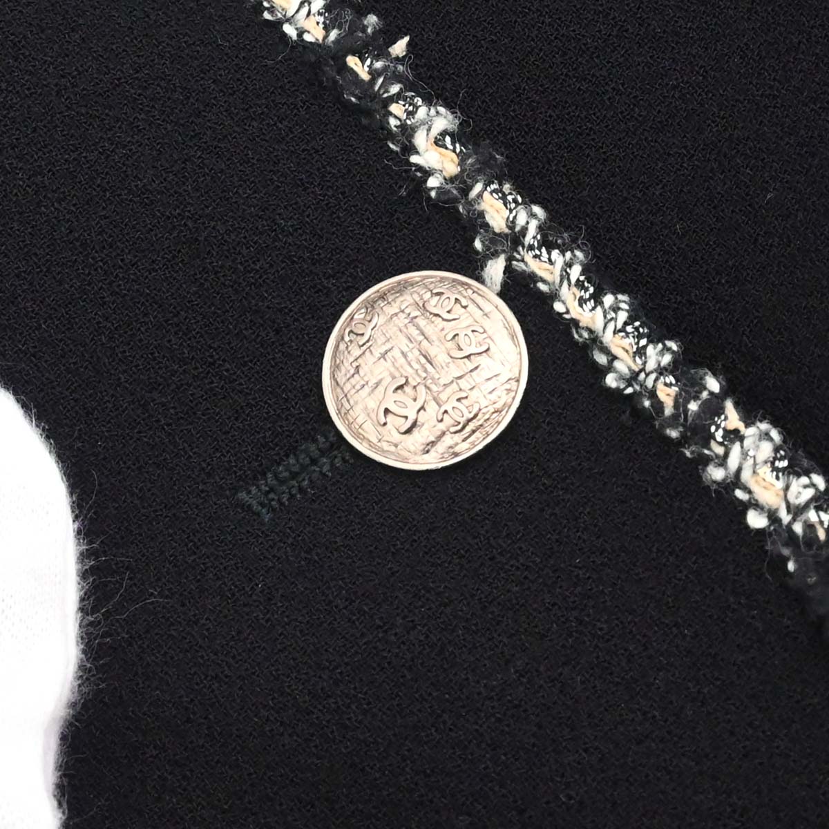 Chanel 2005 Black Emblem Single Breasted Jacket #36